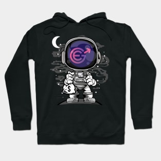 Astronaut Evergrow Crypto EGC Coin To The Moon Crypto Token Cryptocurrency Wallet Birthday Gift For Men Women Kids Hoodie